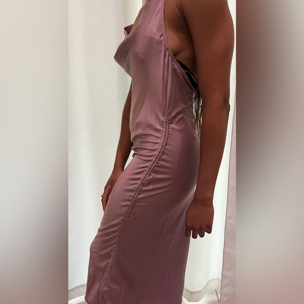 Brand New Baby Phat Spaghetti Strap Cocktail Ruched Midi Dress